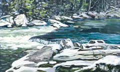 Melting Snow by Ron Donoughe, 1994, oil on canvas, offered Oct 2025