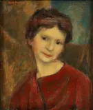Samuel Rosenberg, Portrait of the Artist's Wife Libbie Rosenberg (Aunt Libbie Levin Rosenberg)