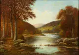 Albert Francis King, (American/Western PA, 1854-1945), Autumn in The Alleghenies