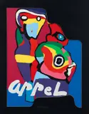 Figurative Abstract by Karel Appel, 1971, lithograph on paper, Apparently, offered Sep 2025