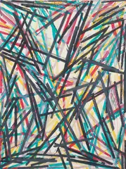 Charles Arnoldi, (American, born 1946), For Decisions and Revisions, 1983, 9 color, lithograph printed in colors