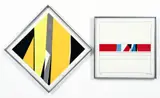 2 Untitled Abstractions, 1970s by Jean Baier, serigraph printed in colors, offered Sep 2025