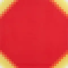 Herbert Bayer, Four Yellow Corners, 1969, color, screenprint, apparently
