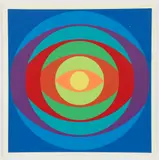 Herbert Bayer, Yellow Center, 1970, original, screenprint