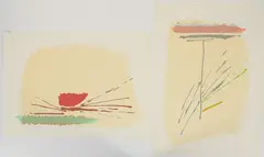 Dan Christensen, Pair of, silkscreen prints from 1980: CC-1