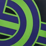 Pierre Clerk, Untitled, (Green Purple Black), 1972, serigraph printed in colors