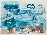 Raoul Dufy, Le Havre, 1945, color