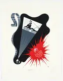 Erté, (Russian-born French Artist, 1892-1990), Scorpio-from the Zodiac Suite, 1982, serigraph on Arches wove paper