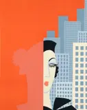 Erté, (Russian-born French, 1892-1990), Fashions, 1974, embossed, serigraph in color