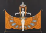 Erté, (Russian-born French, 1892-1990), The Hindu Princess, 1987, embossed, serigraph in color