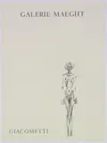 Alberto Giacometti, exhibition poster for Galerie Maeght, Paris, 1961, lithograph poster printed by Mourlot