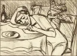 Enrico Glicenstein, (Polish/Jewish/American, 1870-1942), Tired Poet