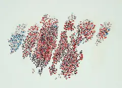 Robert Goodnough, Autumn Leaves Always, 1992, serigraph printed in colors