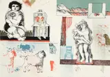 Marie Tuicillo Kelly, Settignano Sunday, 1977, color, lithograph on Arches paper