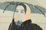 Alex Katz, Blue Umbrella, 1978, color, lithograph on Arches paper