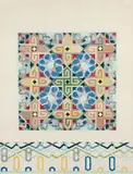 Joyce Kozloff, Pictures and Borders II, 1977, lithograph printed in colors
