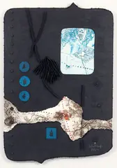 Lê Bá Đảng, Abstract, lithograph and mixed media on handmade embossed paper, pencil-signed and