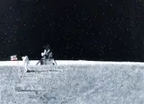 Raymond Loewy, Moon Landing, 1979, embossed, serigraph with hot