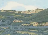 Gordon Mortensen, Homage, 1977, reduction color