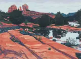 Gordon Mortensen, Lower Oak Creek Canyon, 1983, reduction color