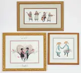 Group of 3 offset lithographs: True Love by Patricia Buckley Moss, 1996, pencil, offered Sep 2025
