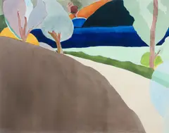 Cinamon Hill, color pochoir, 26 x 33 inches by Paul Narkiewicz, pencil, offered Sep 2025