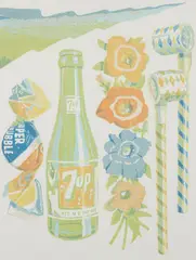 Don Nice, American Still Life I, 1980, lithograph printed in colors