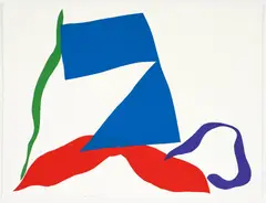 Ray Parker, Untitled Color Field Abstract, 1980, original color, screenprint on wove paper, pencil