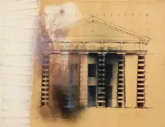 Peter Paul, Building Facade, lithograph printed in colors