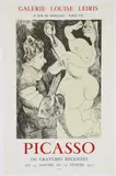 after Pablo Picasso, 156 Gravures Recentes exhibition poster, 1973, lithograph poster printed by Mourlot, published by Galerie Louise Leiris, Paris