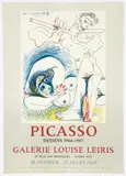 after Pablo Picasso, Dennis 1966-1967 poster for 1968 exhibition at Galerie Louise Leiris, Paris, offset, lithograph, printed by Mourlot
