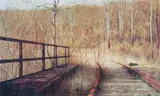 Charles Pitcher, (American/Western PA, 1927-2009), Mine Rail at Library, offset