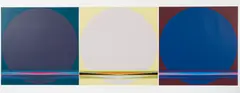 Lothar Quinte, Group of 3 screenprints from Solar Calendar (Sonnenzyklus Kalender) series, 1970, screenprints on thick card, all, pencil