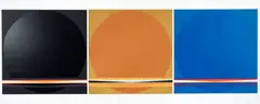 Lothar Quinte, Group of 3 screenprints from Solar Calendar (Sonnenzyklus Kalender) series, 1970, screenprints on thick card, all, pencil