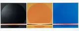 Lothar Quinte, Group of 3 screenprints from Solar Calendar (Sonnenzyklus Kalender) series, 1970, screenprints on thick card, all