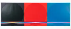Lothar Quinte, Group of 3 screenprints from Solar Calendar (Sonnenzyklus Kalender) series, 1970, screenprints on thick card, all, pencil