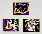 William Scharf, 3, silkscreen prints from 1980: Dove Leaf