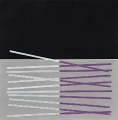 Jesús Rafael Soto, Untitled (Variation en Noir et Bleu), 1970, etching with embossing