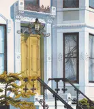 Altoon Sultan, Golden Door, Trenton N.J., 1980, lithograph printed in colors
