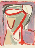 Bram van Velde, Composition, color, lithograph on paper