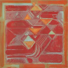 (Indian, b. 1940), Composition by Paris Viswanathan, etching, pencil, offered Sep 2025