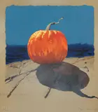 Jamie Wyeth, A Sea Pumpkin, 1980, lithograph printed in colors, pencil