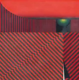 Kunihiro Amano, Lost Past 14, 1974, color, woodcut with embossing