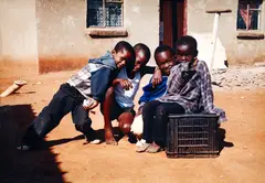 Untitled by Iris Dawn Parker, photograph of a group of boys, offered Sep 2025