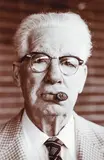 Pittsburgher (iconic close-up portrait of Art Rooney Sr, the founding owner of the Pittsburgh Steelers), sepia-toned by Jim Judkis, gelatin silver print likely taken in the 1980s, printed later, offered Sep 2025