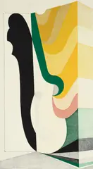 From Gauge, Rise, 1969, woodblock print by Kazumi Amano, ink and color on embossed paper, offered Aug 2025