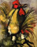 Jordi Bonàs, Le Coq (Rooster), oil on canvas
