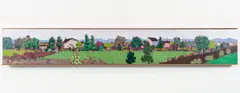 New Growth by Richard Channin, 1983, oil on board, offered Aug 2025