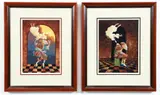 James C. Christensen, Pair of signed offset lithographs: Sometimes the Spirit Touches Us Through our Weaknesses, 1994, pencil