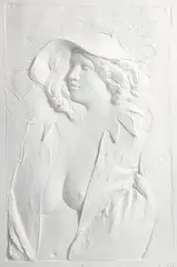Frank Gallo, The Actress, 1984 (GF-604), cast paper multiple, 53 x 36 inches, pencil